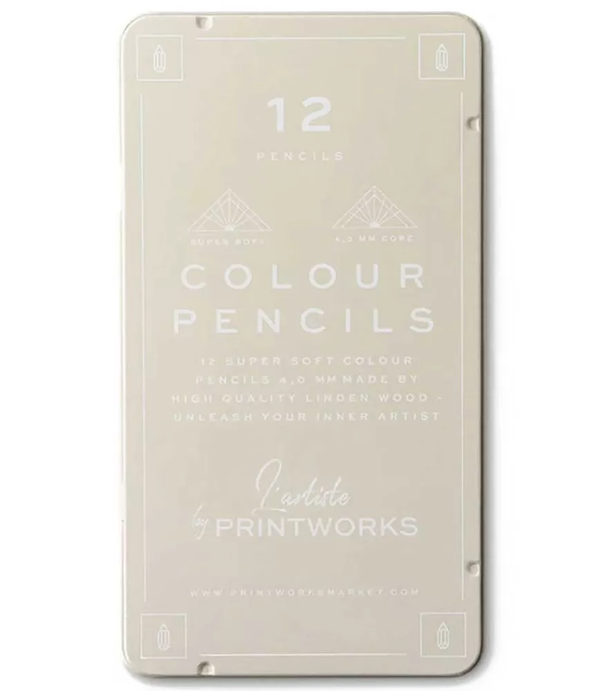 Printworks 12 Crayons De Couleur Classiques