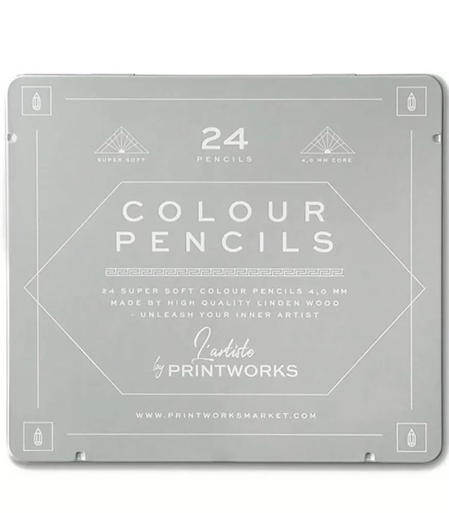 Printworks 24 Crayons De Couleur Classiques