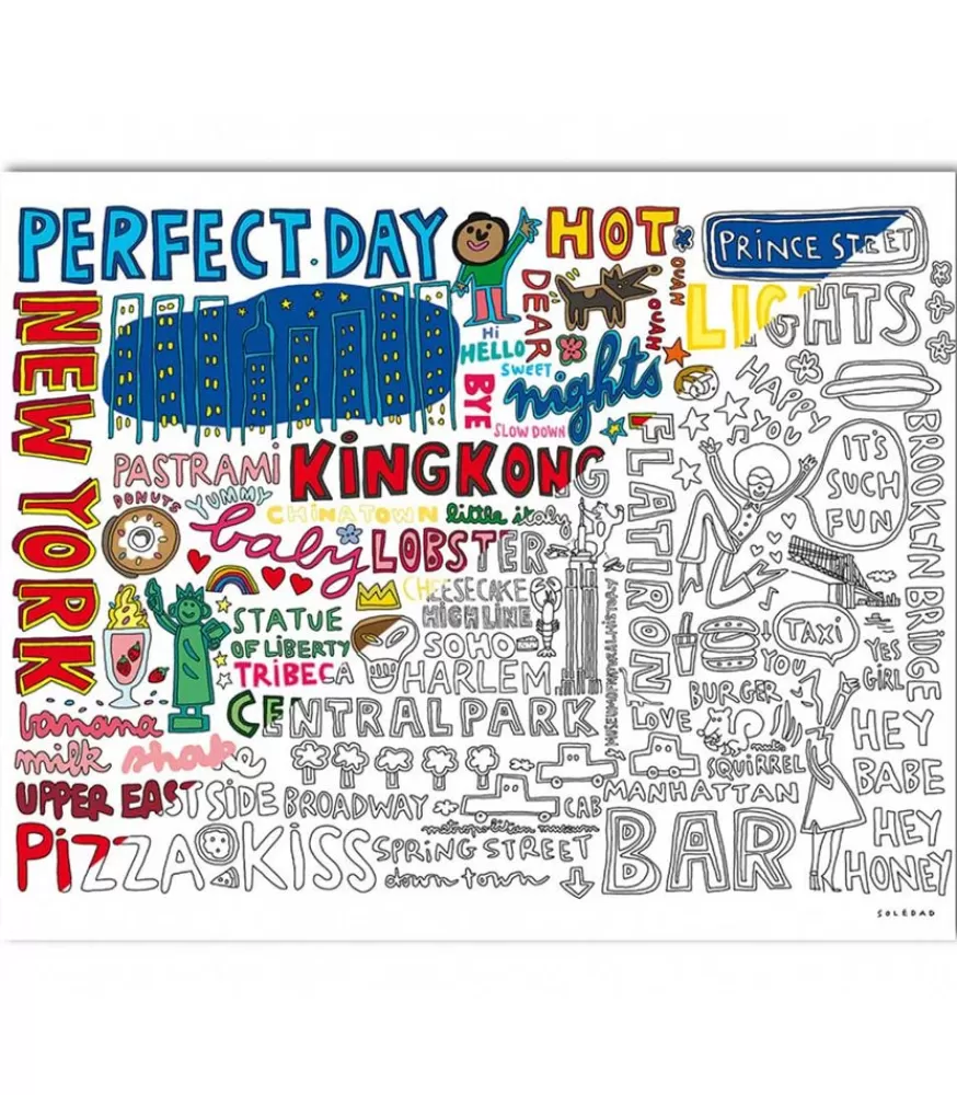 Image Republic 5 Affiches A Coloriages Soledad 2 40 X 50 Cm
