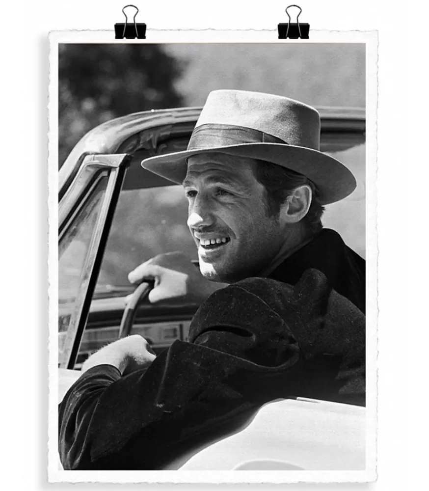 Image Republic Affiche Belmondo Chapeau 56 X 76 Cm