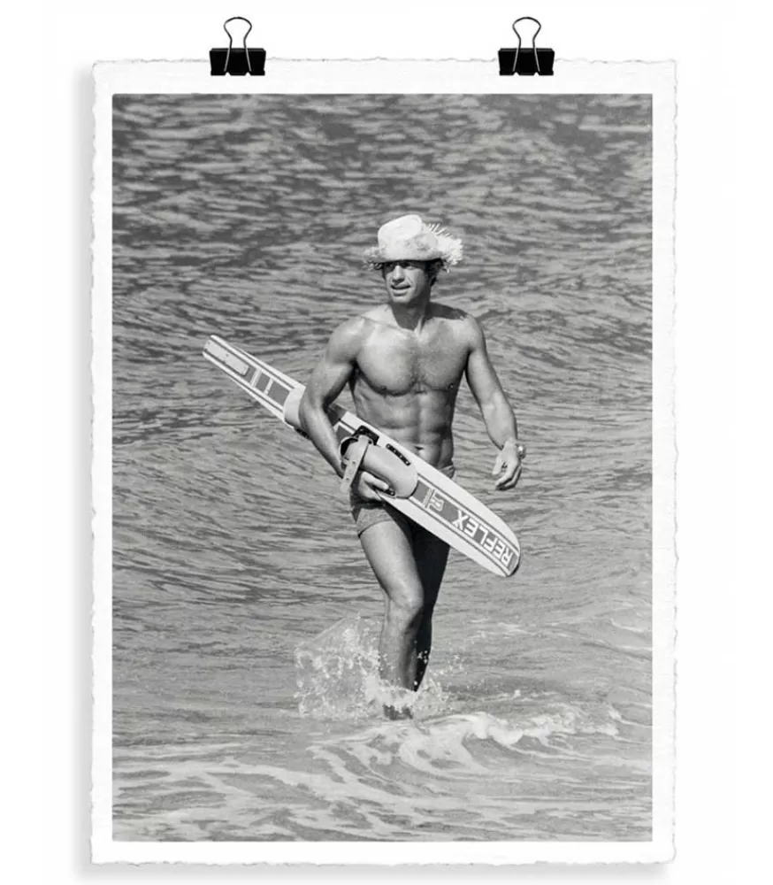 Image Republic Affiche Belmondo Le Magnifique Ski Nautique 56 X 76 Cm