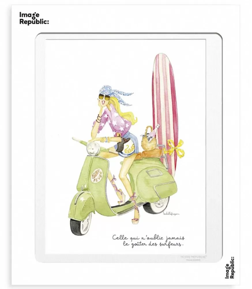 Image Republic Affiche Isabelle Fregevu Surf 30 X 40 Cm