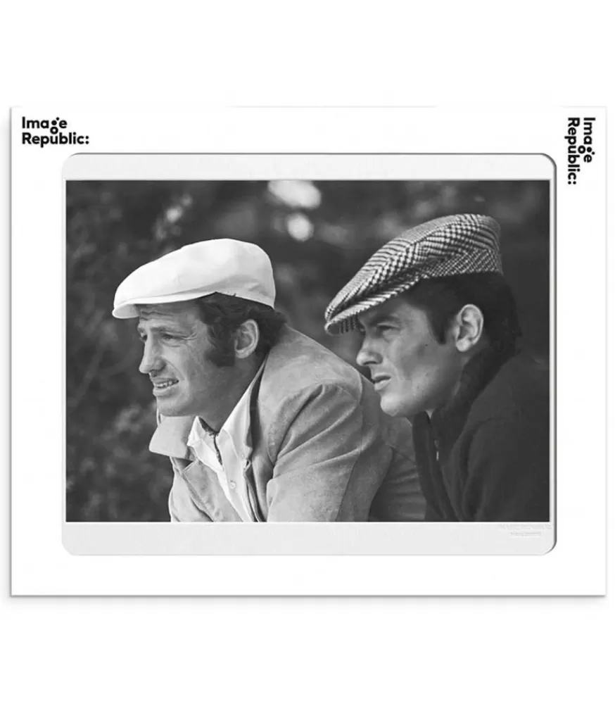 Image Republic Affiche La Galerie "Casquette Delon Belmondo Gam" 40 X 50 Cm