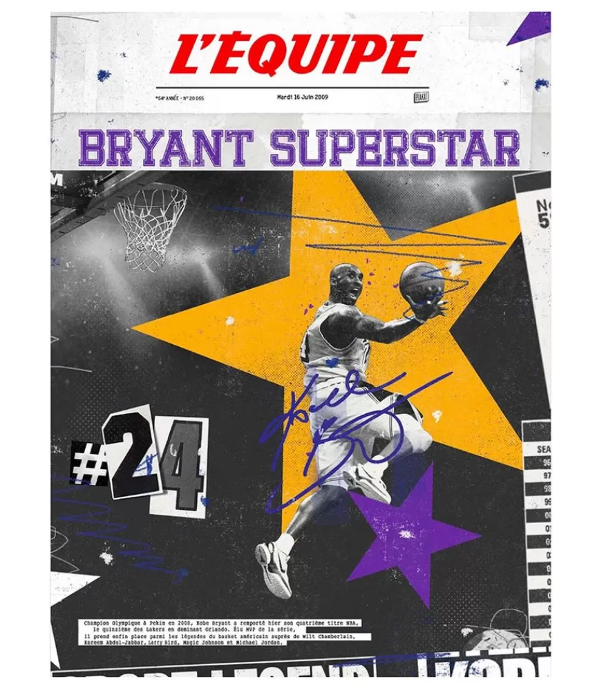 Plakat Affiche L'Equipe Bryant 50 X 70Cm