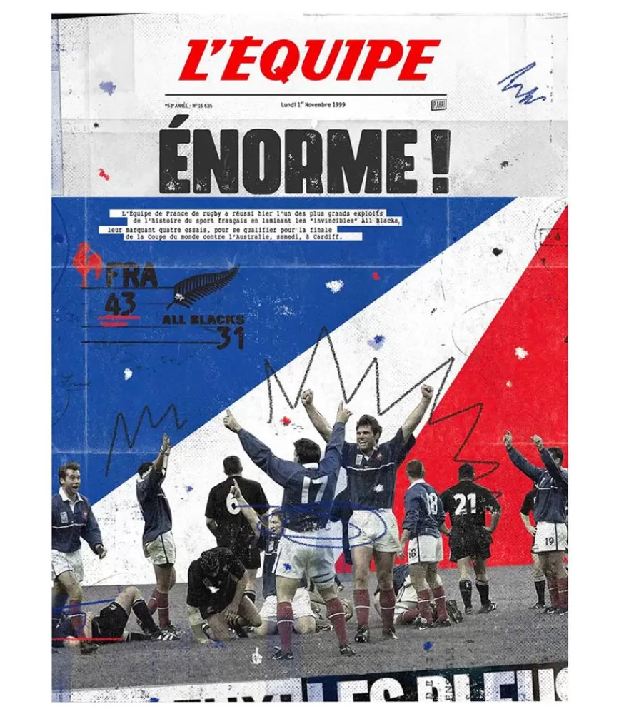 Plakat Affiche L'Equipe De France - All Blacks 50 X 70Cm