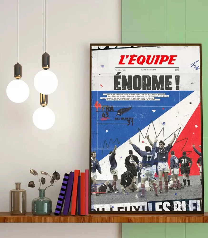 Plakat Affiche L'Equipe De France - All Blacks 50 X 70Cm