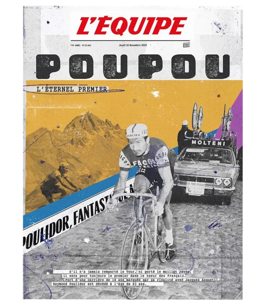 Plakat Affiche L'Equipe Poulidor 50 X 70Cm