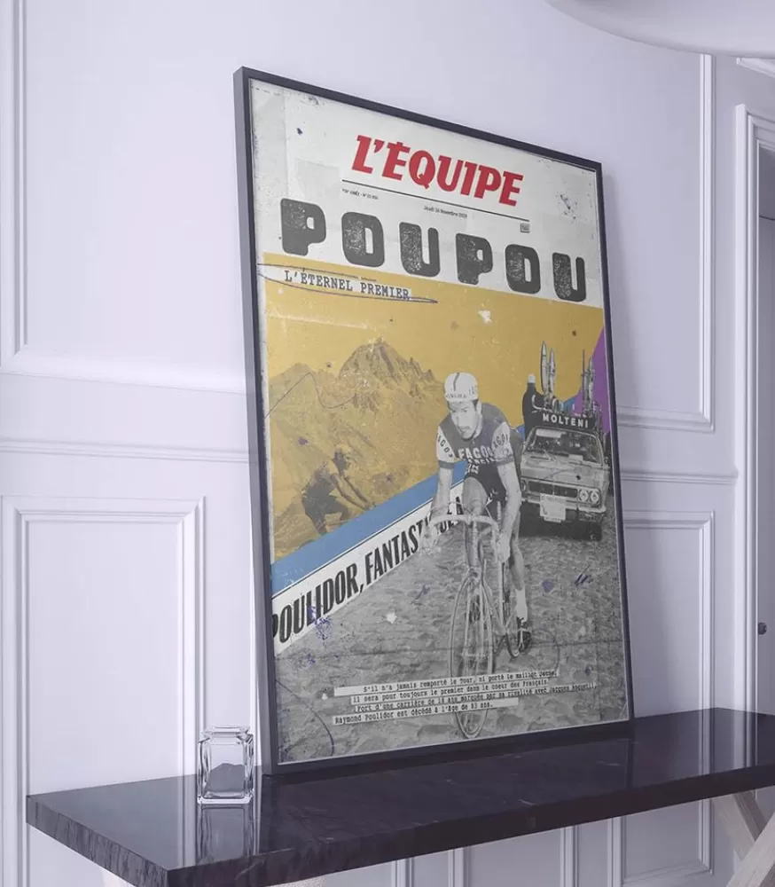 Plakat Affiche L'Equipe Poulidor 50 X 70Cm