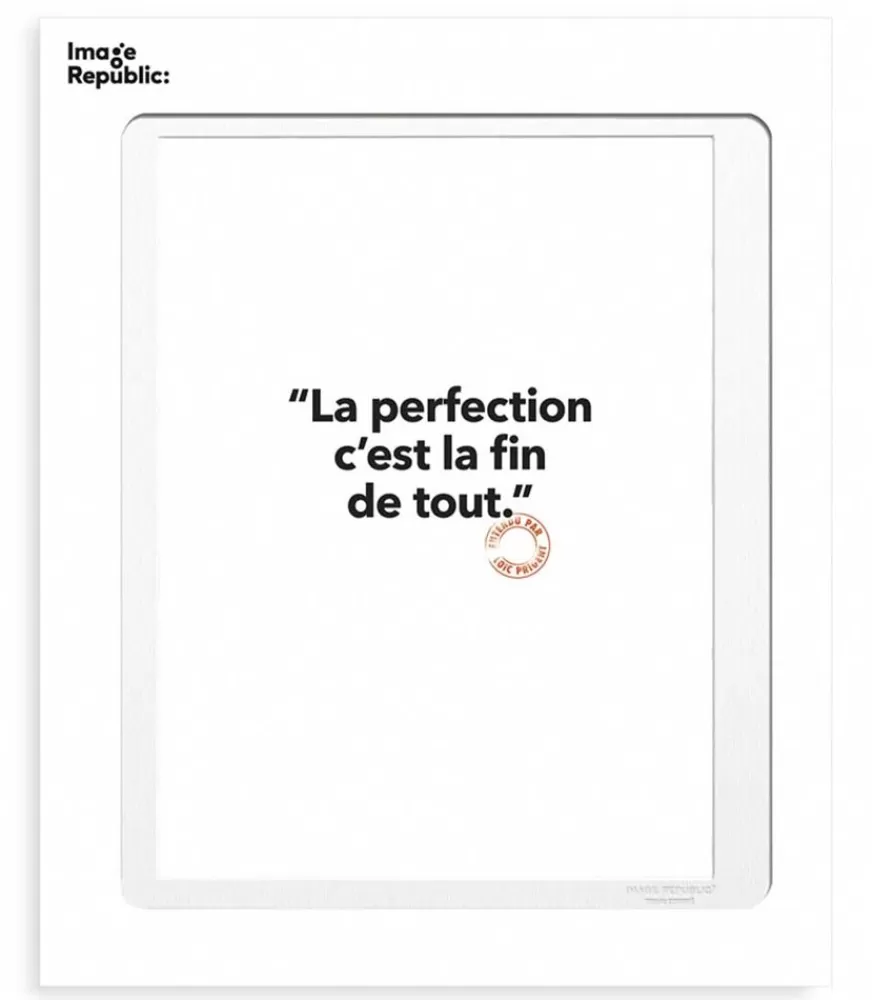 Image Republic Affiche Loic Prigent La Perfection 30 X 40 Cm