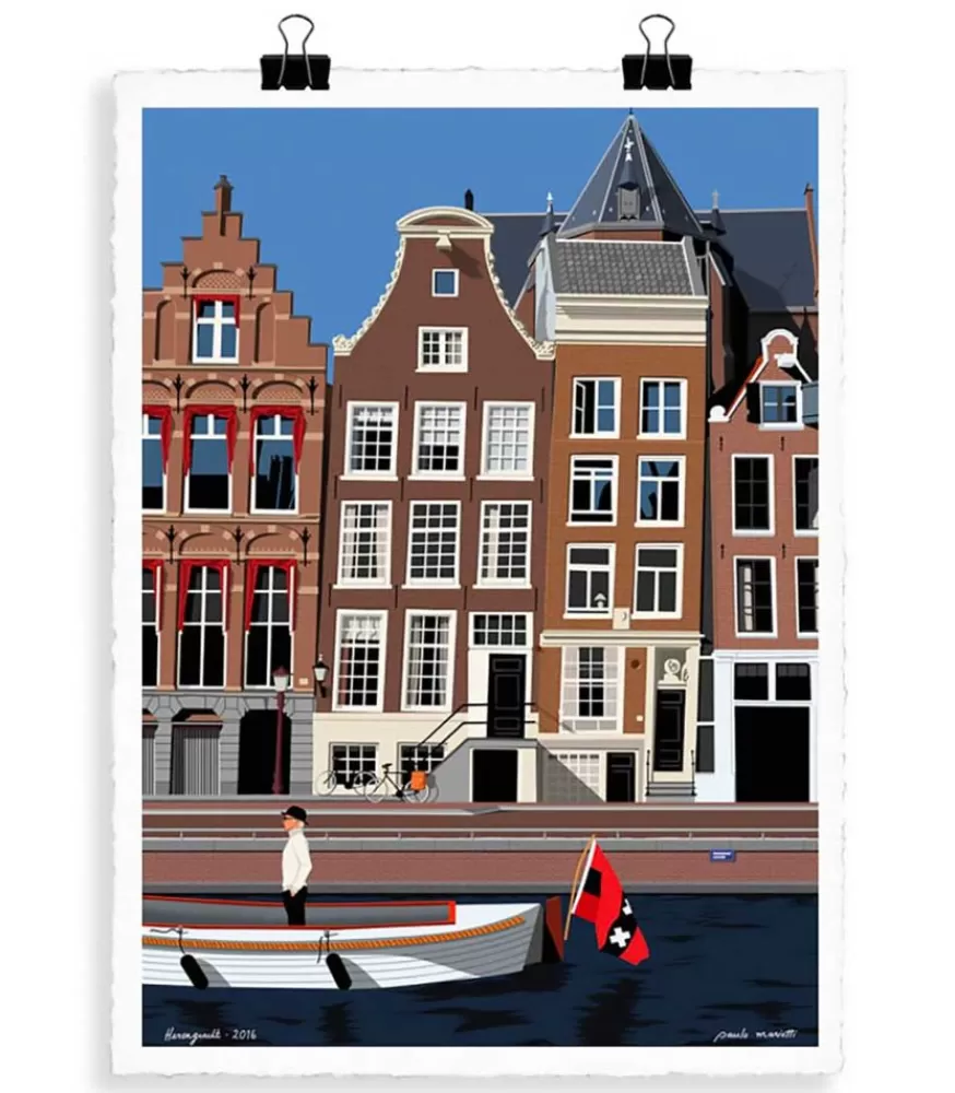 Image Republic Affiche Paolo Mariotti "Amsterdam" 56 X 76 Cm