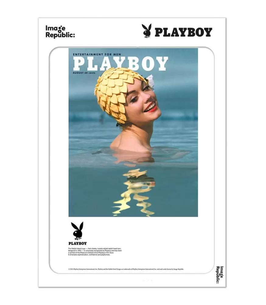 Image Republic Affiche Playboy Couverture Aout 1962 38 X 56 Cm