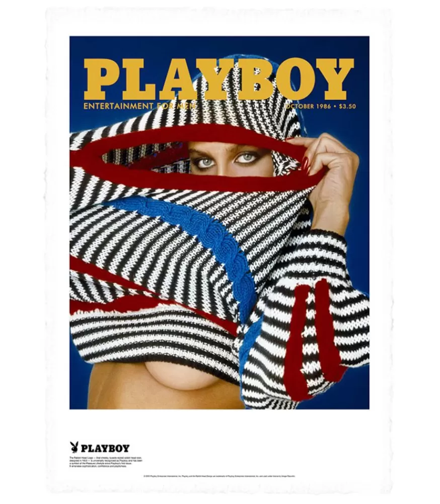 Image Republic Affiche Playboy Couverture Octobre 1986 38 X 56 Cm