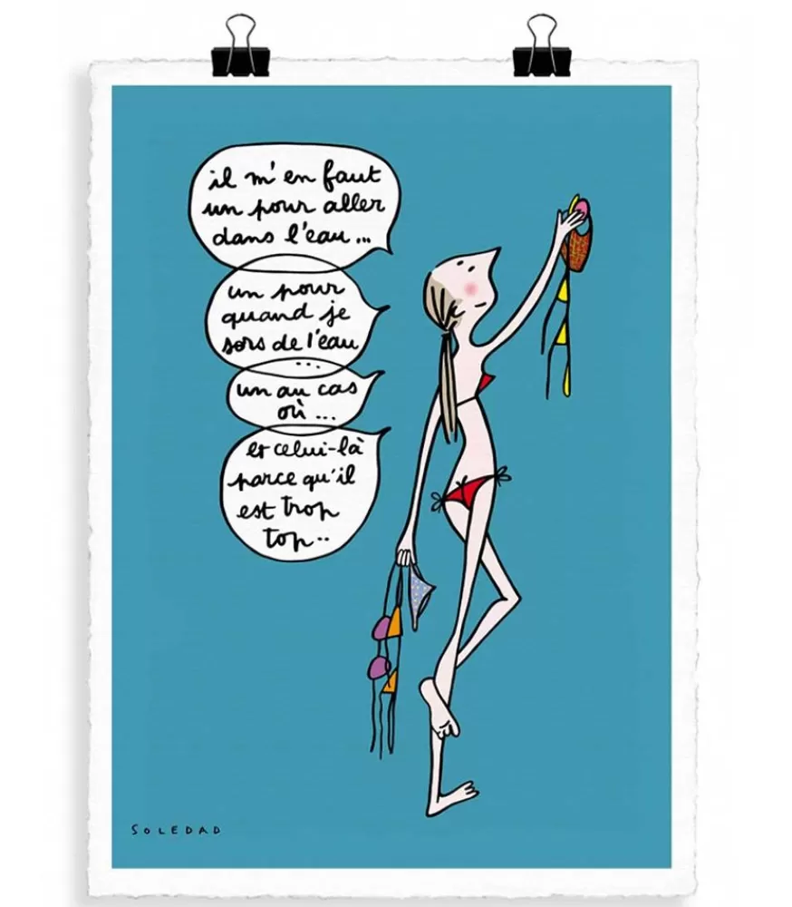 Image Republic Affiche Soledad "Maillot" 56 X 76 Cm