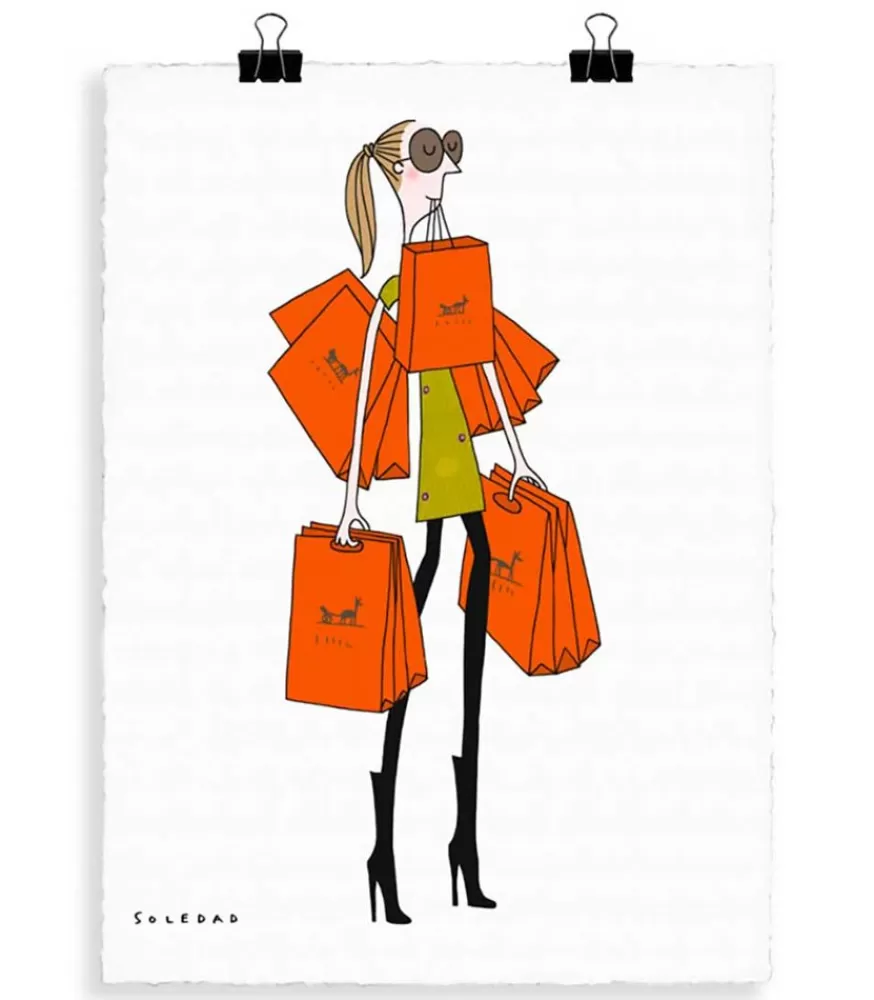 Image Republic Affiche Soledad "Sac Orange" 56 X 76 Cm