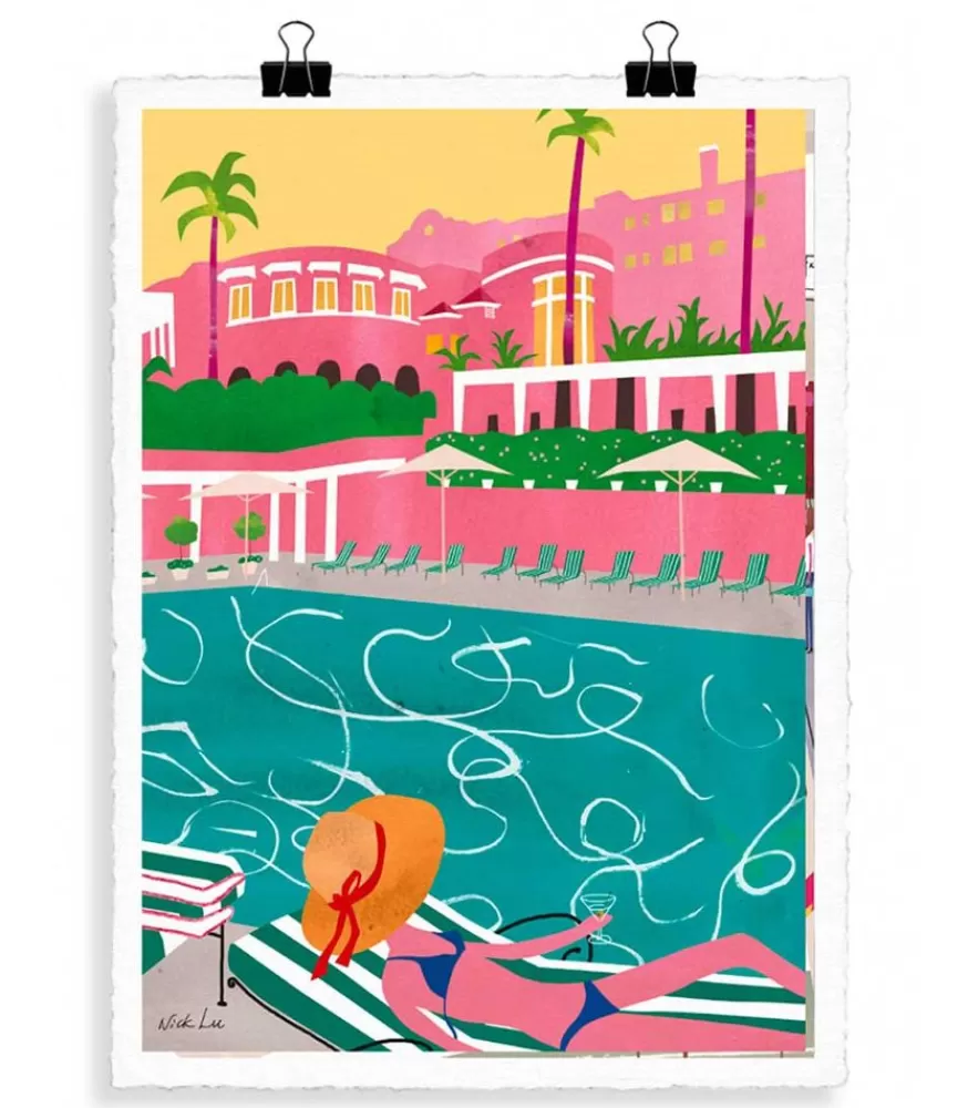 Image Republic Affiche Wlpp "Beverly Hills Hotel" 56 X 76 Cm