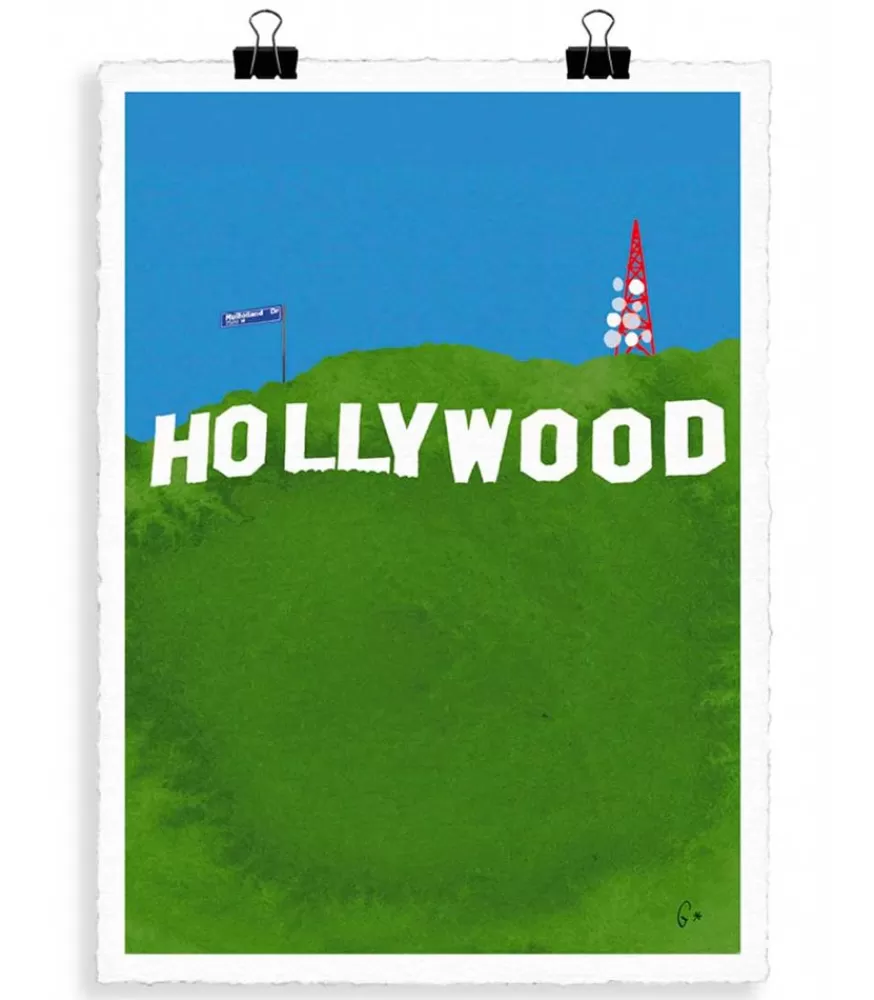 Image Republic Affiche Wlpp "Hollywood" 56 X 76 Cm