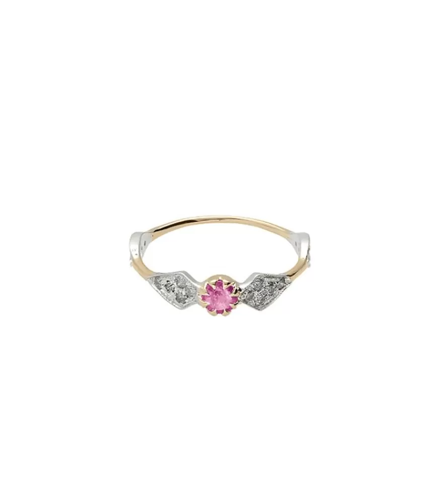 Femme Pascale Monvoisin Bague Adele N° 1 Saphir Rose