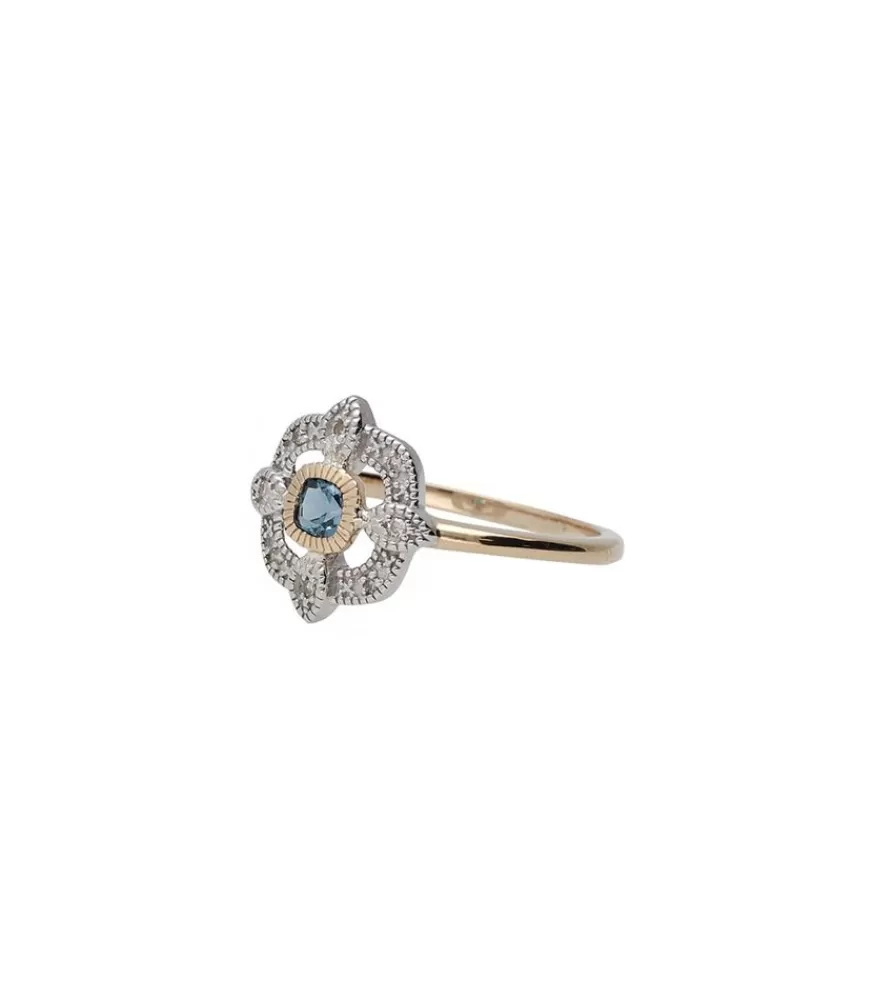 Femme Pascale Monvoisin Bague Bettina London Blue Topaz