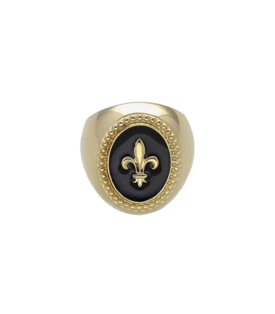 Femme Feidt Paris Bague Chevaliere Fleur De Lys