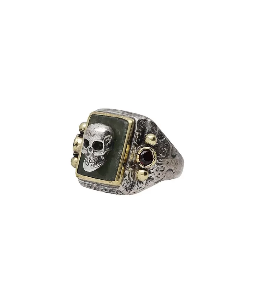 Femme ArkeologY Paris Bague Corpus Skull Argente