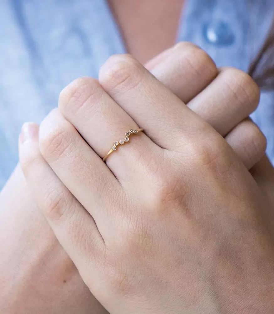 Femme Céline Daoust Bague Diamants Torsades