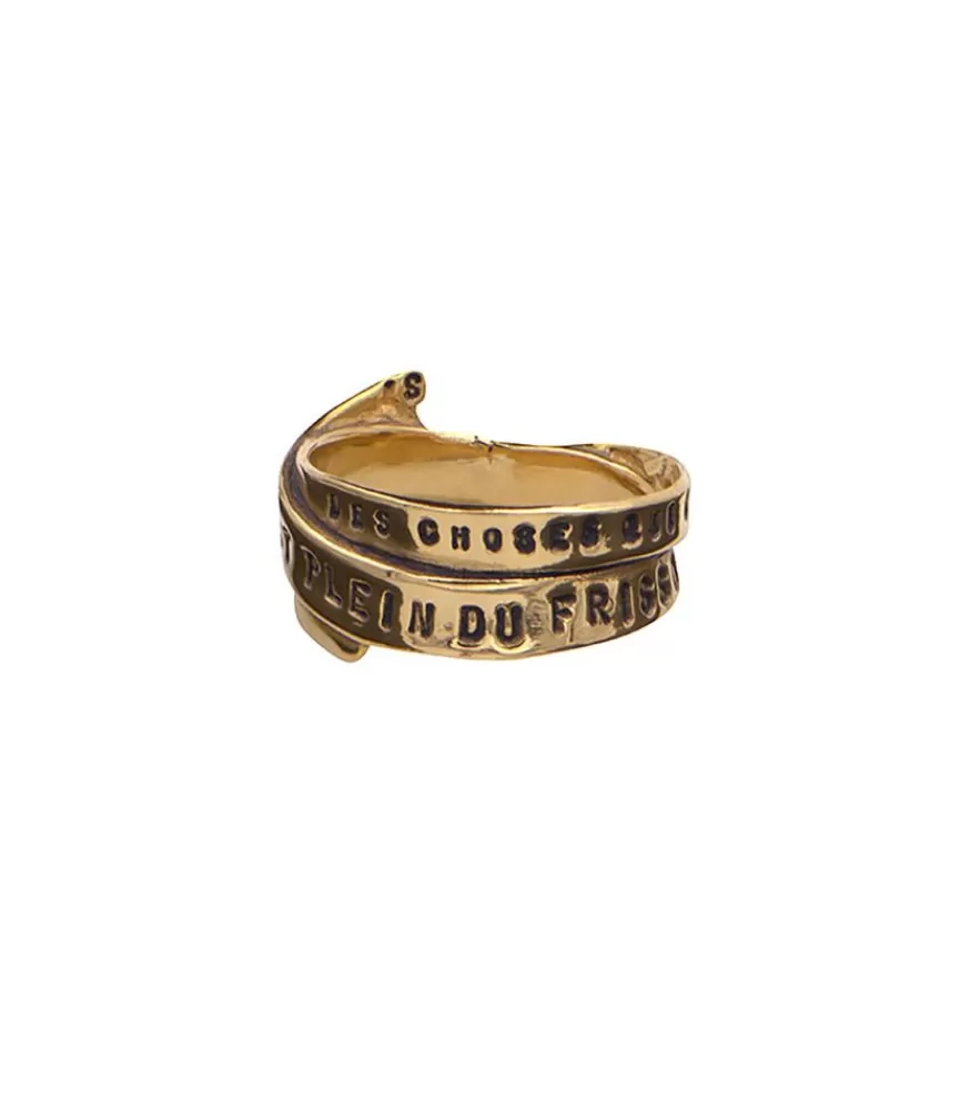 Femme Serge Thoraval Bague "Frisson" Baudelaire En Vermeil