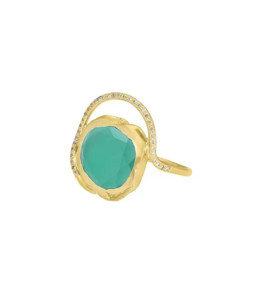 Femme Pascale Monvoisin Bague Gaia Green Onyx