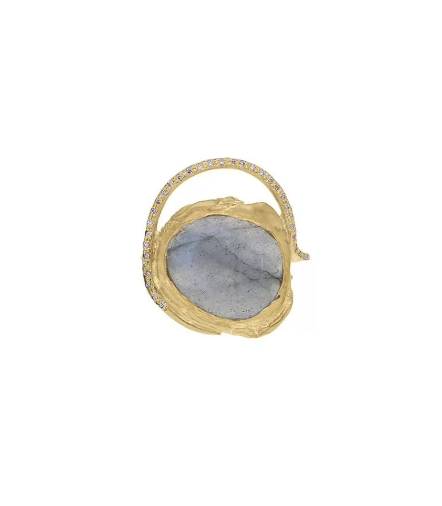 Femme Pascale Monvoisin Bague Gaia Labradorite