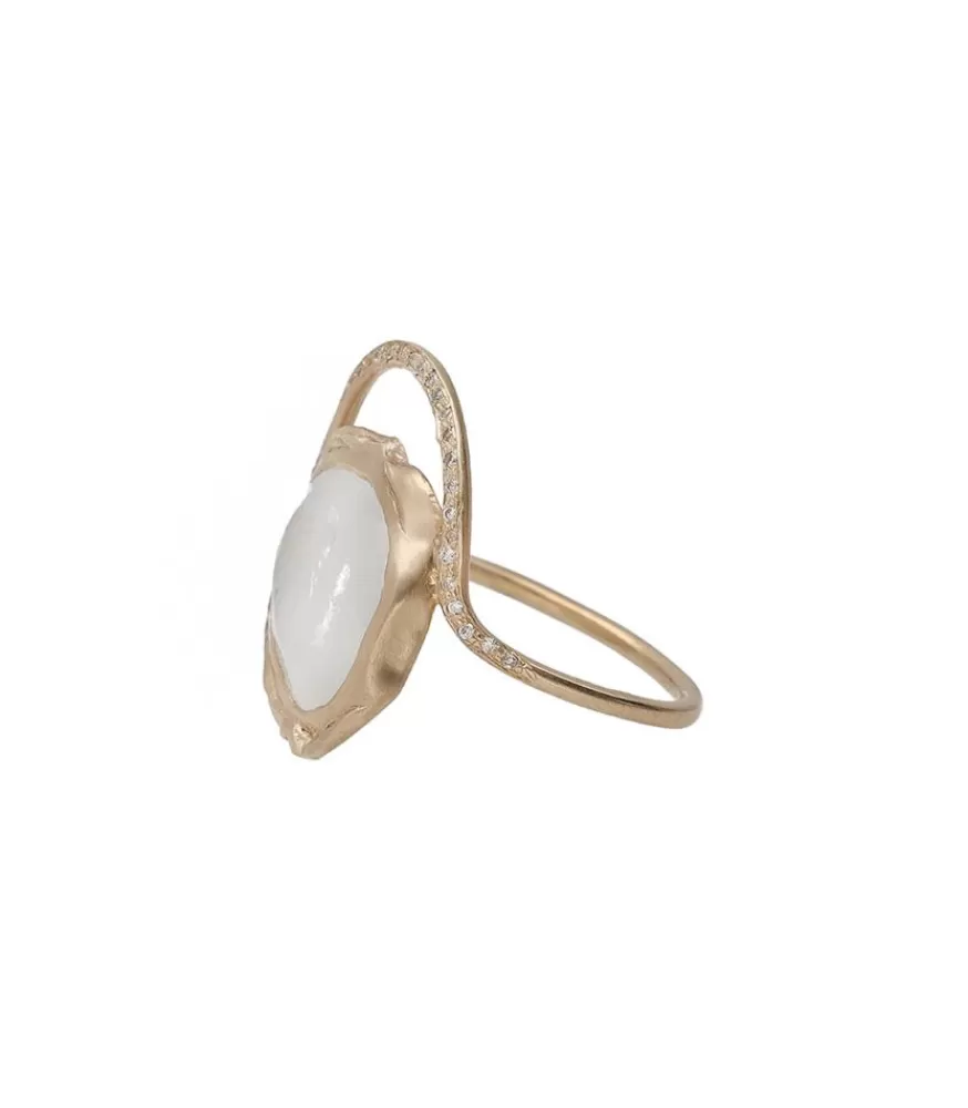 Femme Pascale Monvoisin Bague Gaia Moonstone