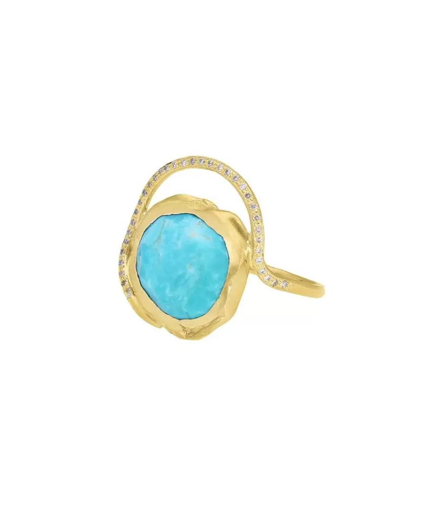 Femme Pascale Monvoisin Bague Gaia Turquoise