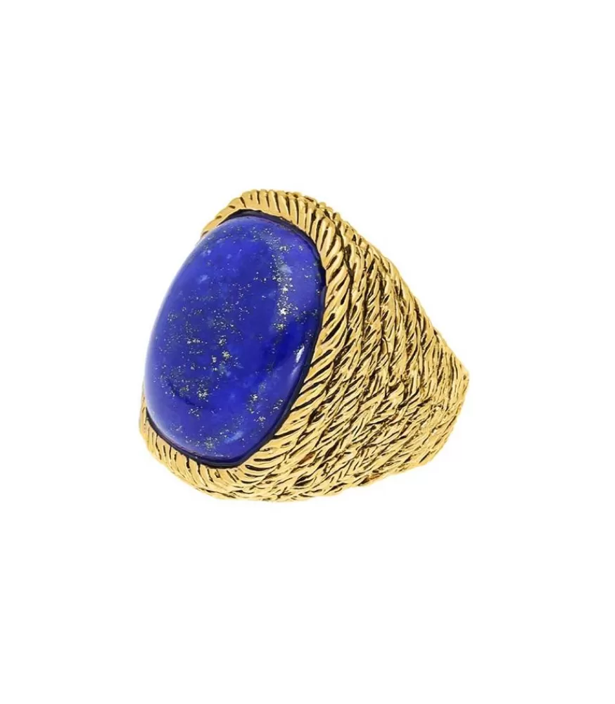 Femme Aurélie Bidermann Bague Miki Lapis Lazuli