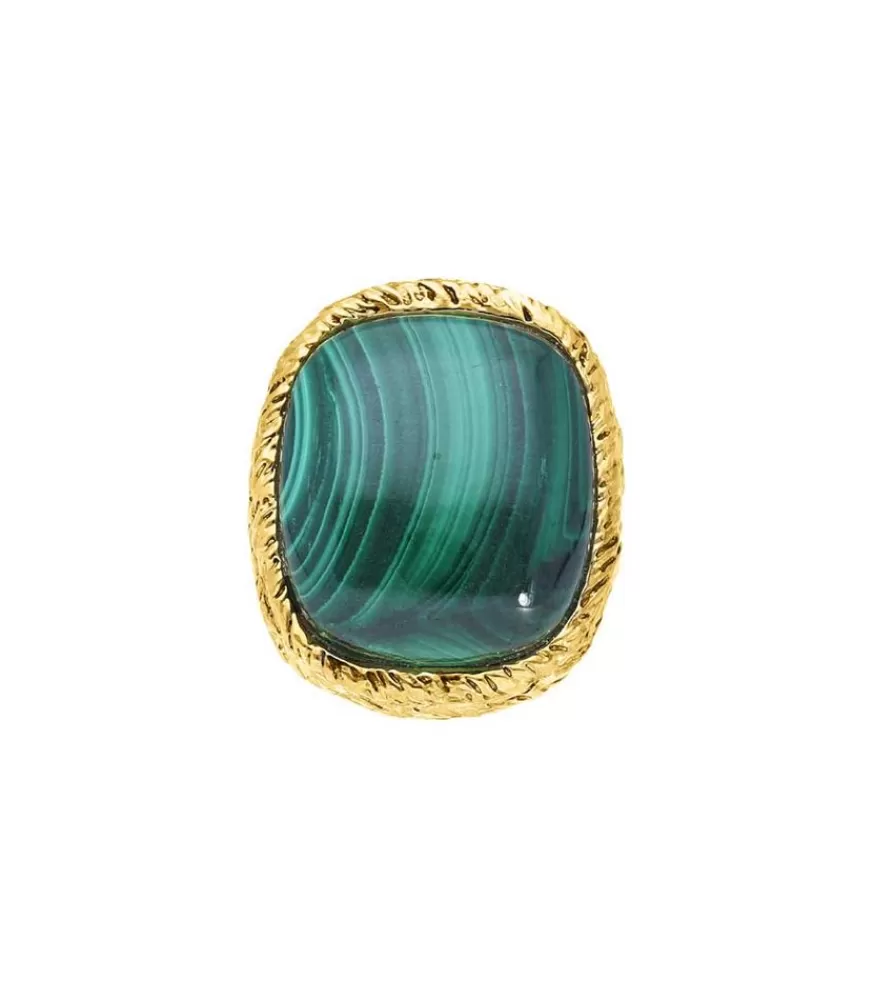 Femme Aurélie Bidermann Bague Miki Malachite