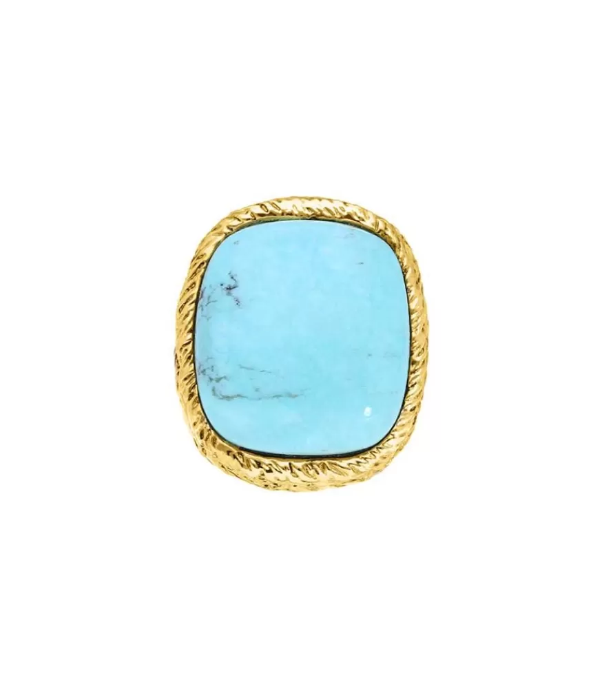 Femme Aurélie Bidermann Bague Miki Turquoise