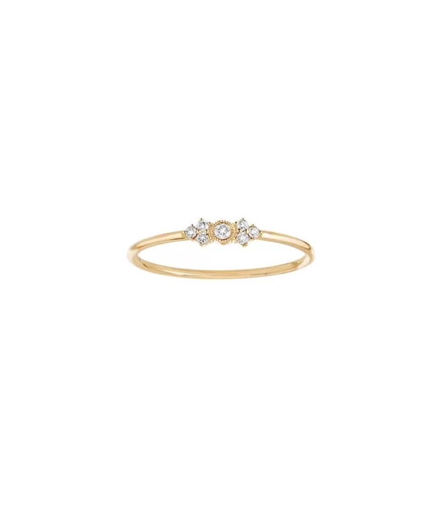 Femme Stone Paris Bague Monroe Or Jaune Et Diamants