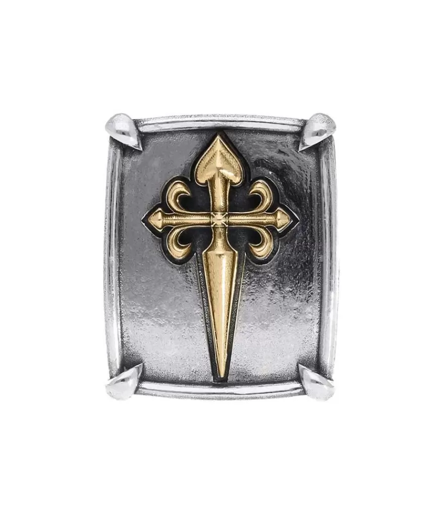 Femme Corpus Christi Bague New Cross En Argent Et Or