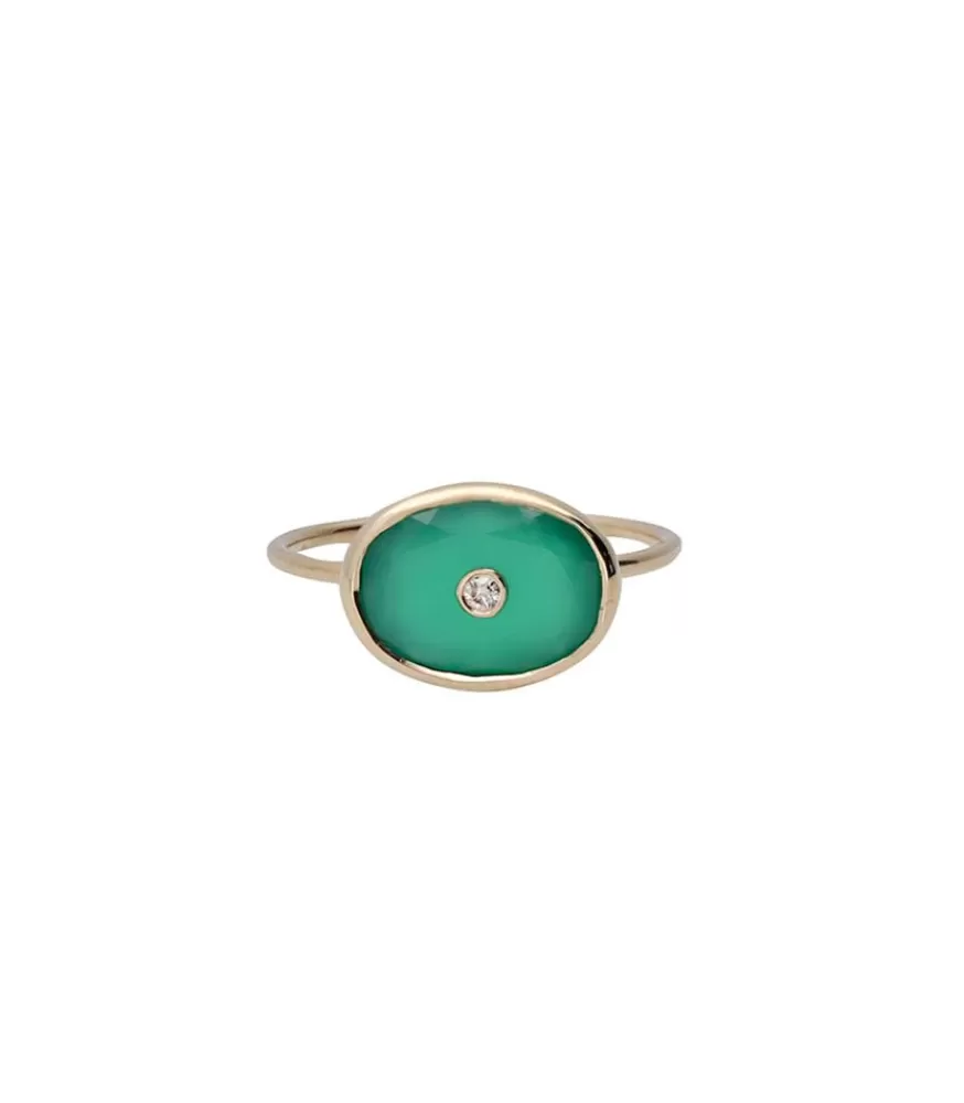 Femme Pascale Monvoisin Bague Orso Green Onyx