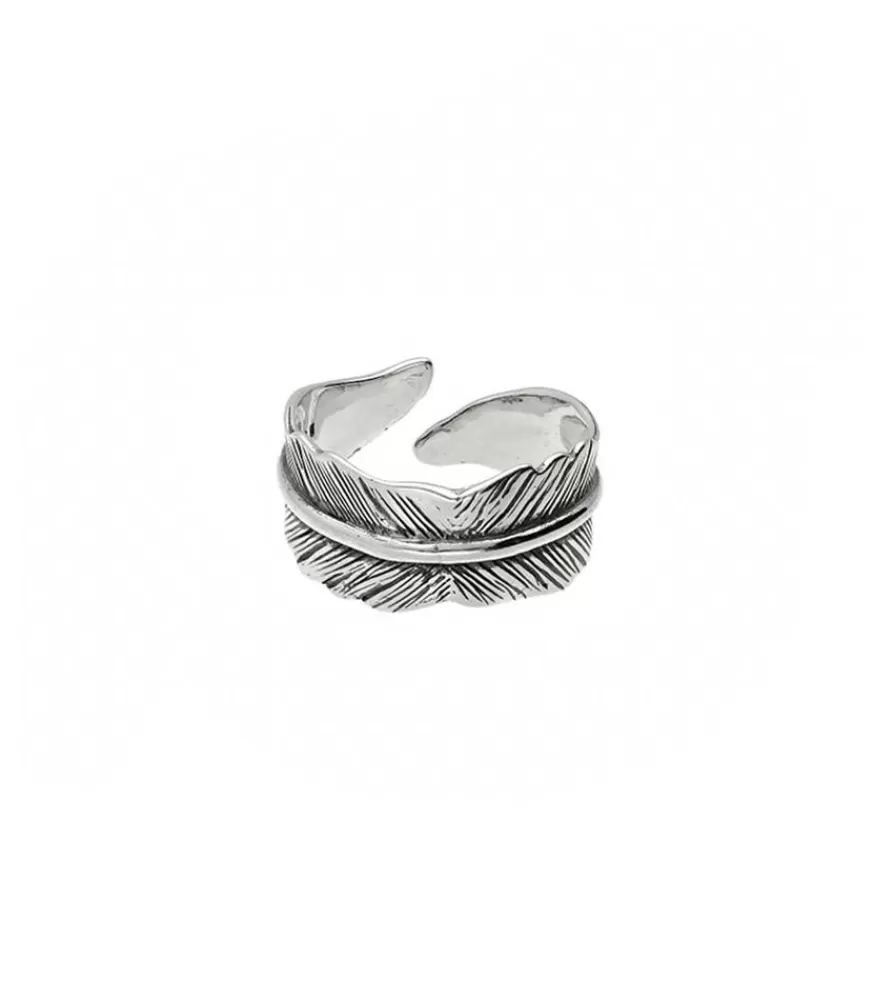 Femme Gas Bijoux Bague Penna Argente