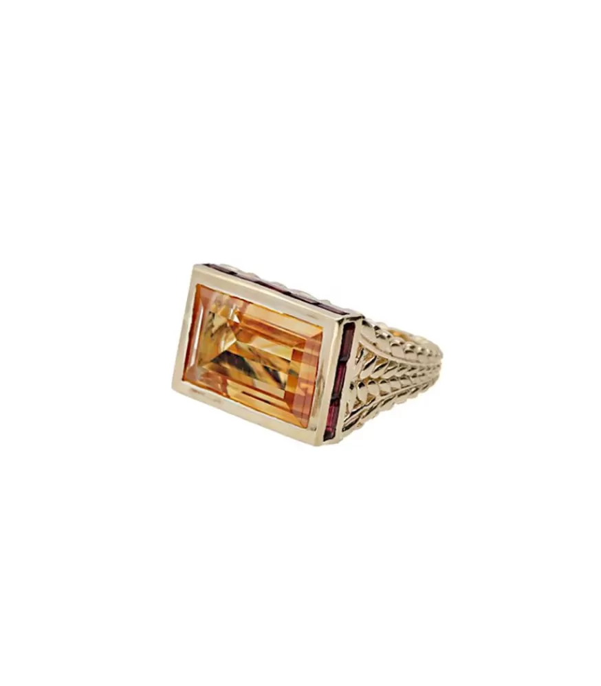 Femme Pascale Monvoisin Bague Poppy Citrine