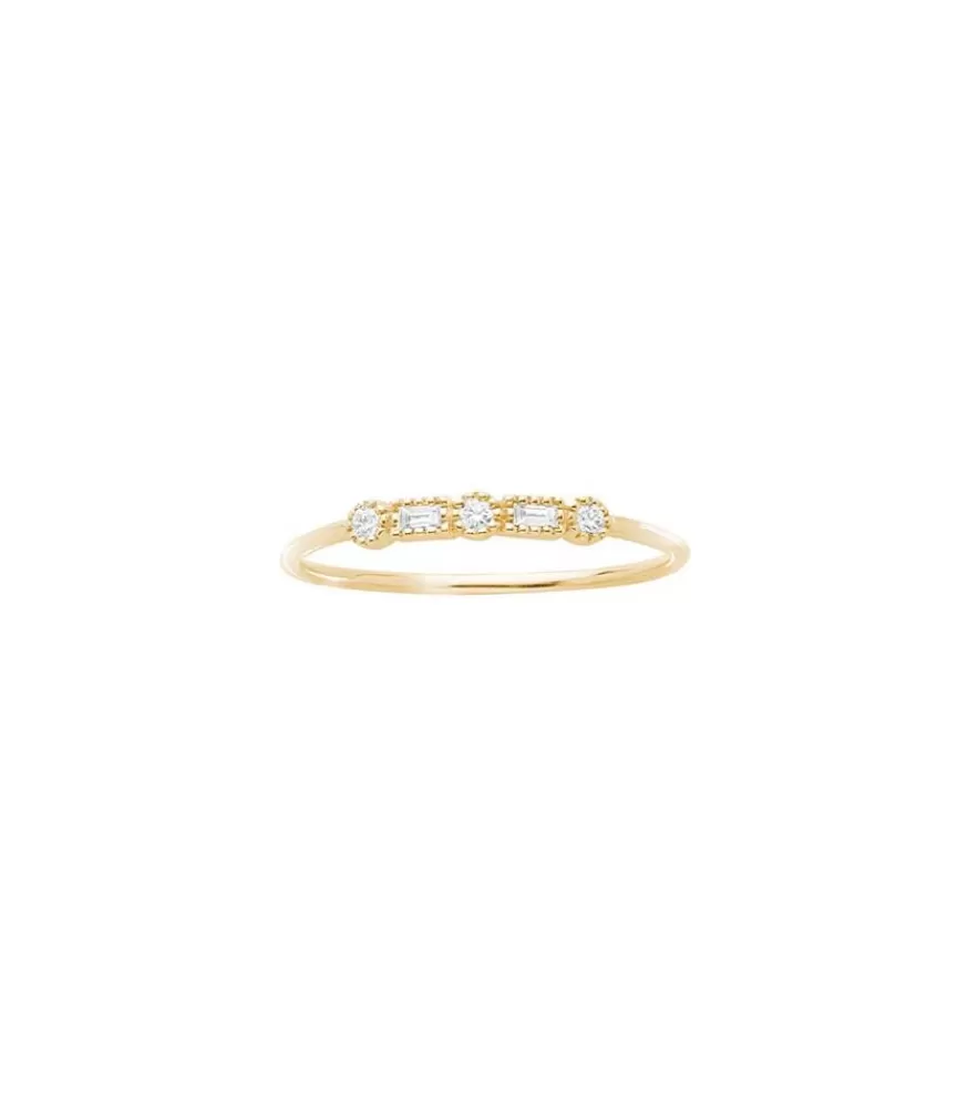 Femme Stone Paris Bague Serenity Or Jaune Et Diamants