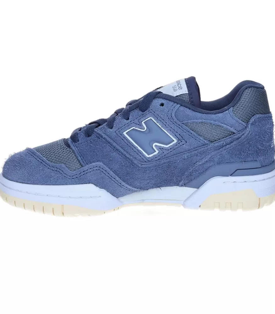Femme New Balance Baskets 550 Artic Grey Et Vintage Indigo