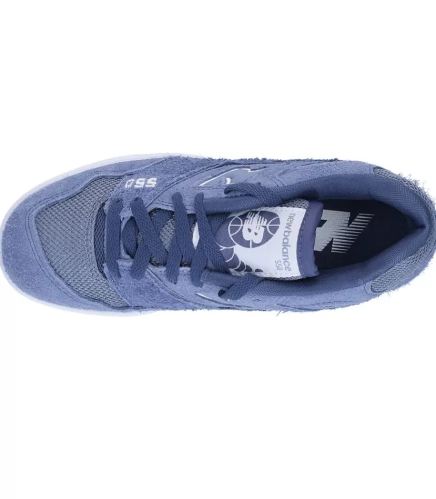 Femme New Balance Baskets 550 Artic Grey Et Vintage Indigo