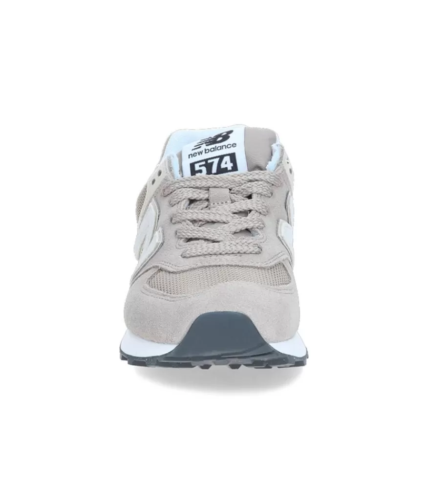 Femme New Balance Baskets 574 Beige Off White