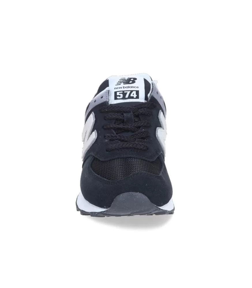 Femme New Balance Baskets 574 Black Grey