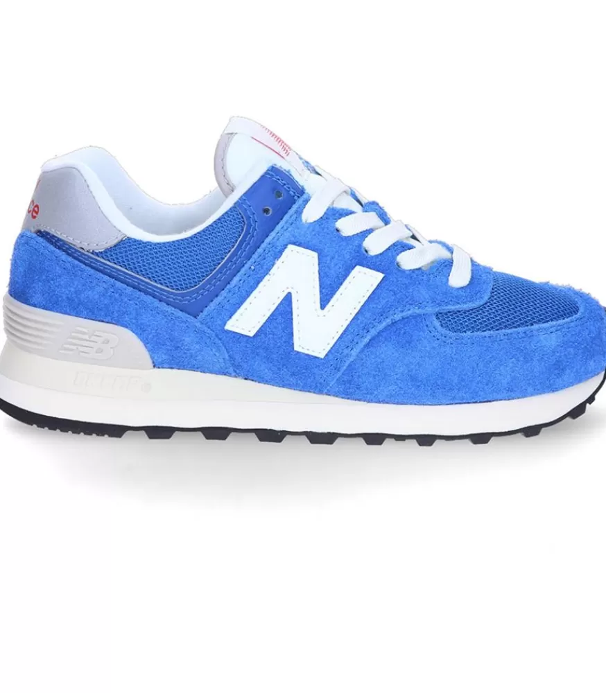 Femme New Balance Baskets 574 Blue/White