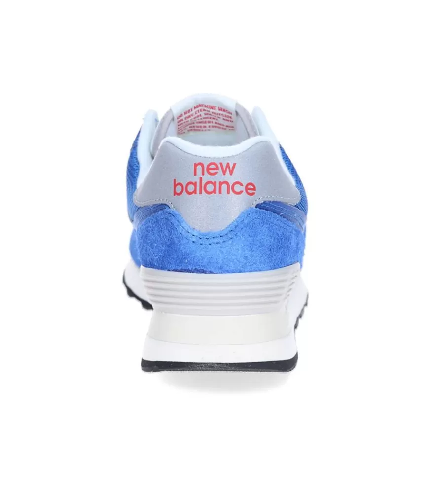 Femme New Balance Baskets 574 Blue/White