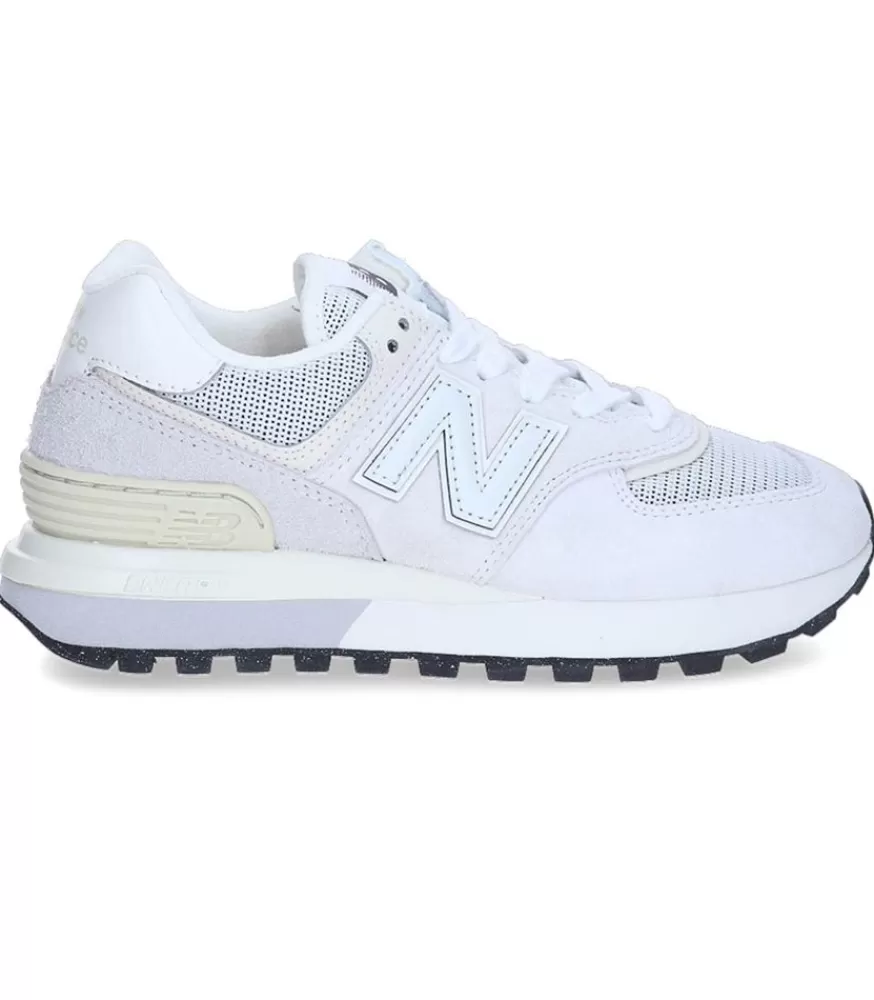 Femme New Balance Baskets 574 Grey White