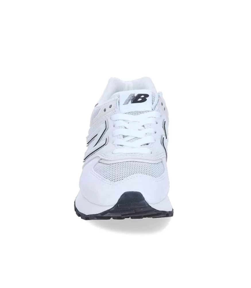 Femme New Balance Baskets 574 Grey White