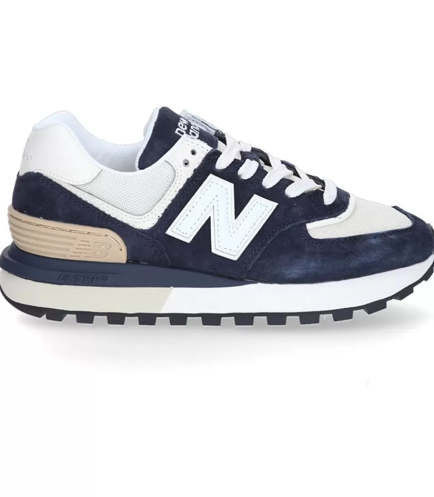 Femme New Balance Baskets 574 Legacy Natural Indigo/Angora