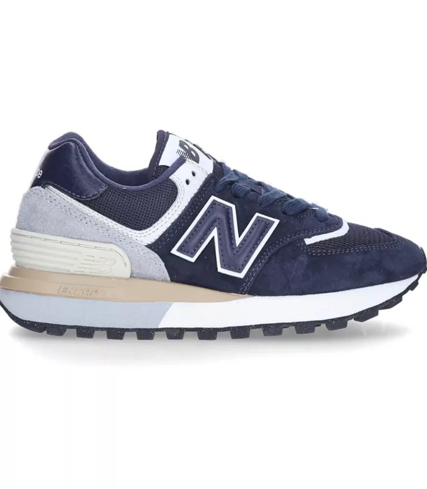 Femme New Balance Baskets 574 Navy White