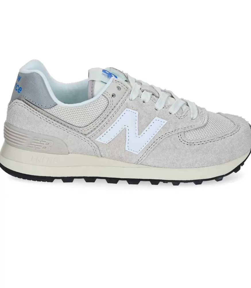 Femme New Balance Baskets 574 White/Grey